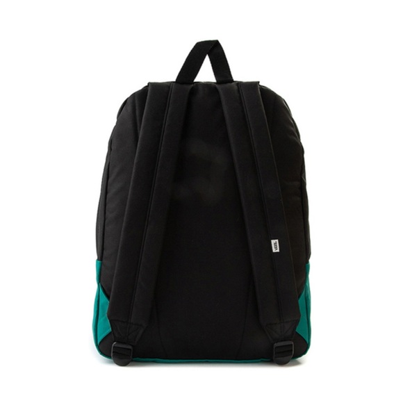 Vans Off The Wall Realm Colorblock Patchwork Medium Size Backpack Book Pockets - Picture 8 of 12